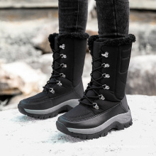 Botas Mujer Waterproof Mid Calf Winter Outdoor Ladies Footwear Warm Plush Lining Booties Walking Style Shoes Women's Snow Boots